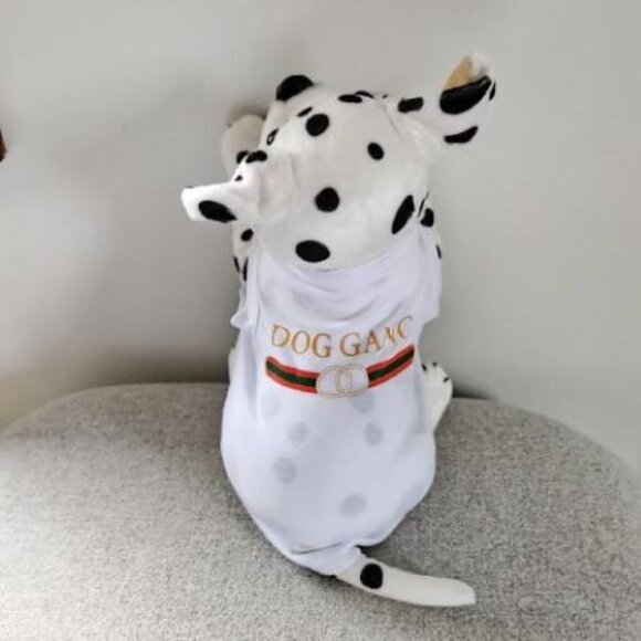 Dog Pet/Puppy MEDIUM Designer Inspired DG T-Shirt Vest Apparel Costumes Clothing - Picture 1 of 4